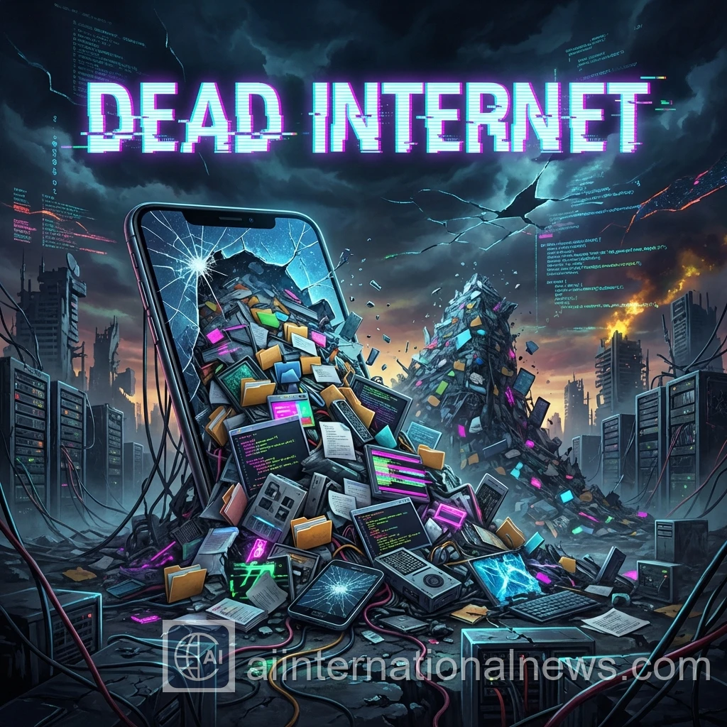 Dead Internet Theory AI Slop Trash