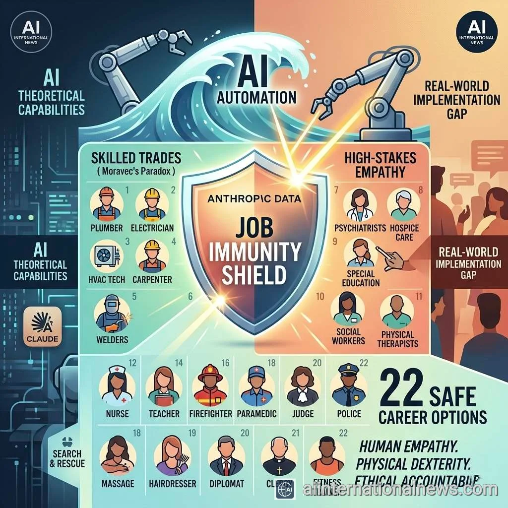 Anthropic Data Reveals 22 Career Paths Completely Safe From AI Automation 🛡️