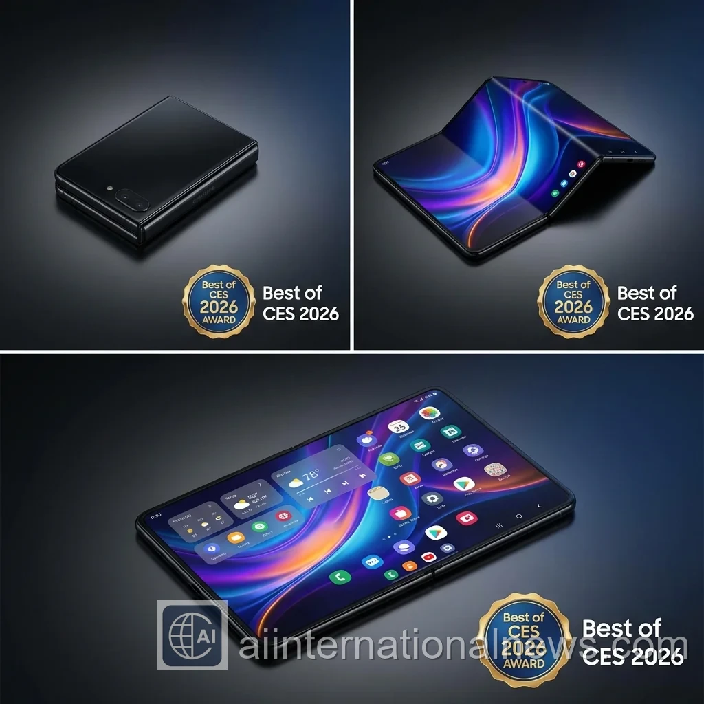 Samsung Galaxy Z Trifold triple-fold phone Best of CES 2026 winner